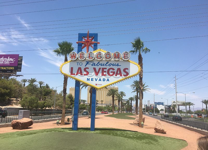 Das Las Vegas Schild - Wahrzeichen der Spielerstadt in Nevada