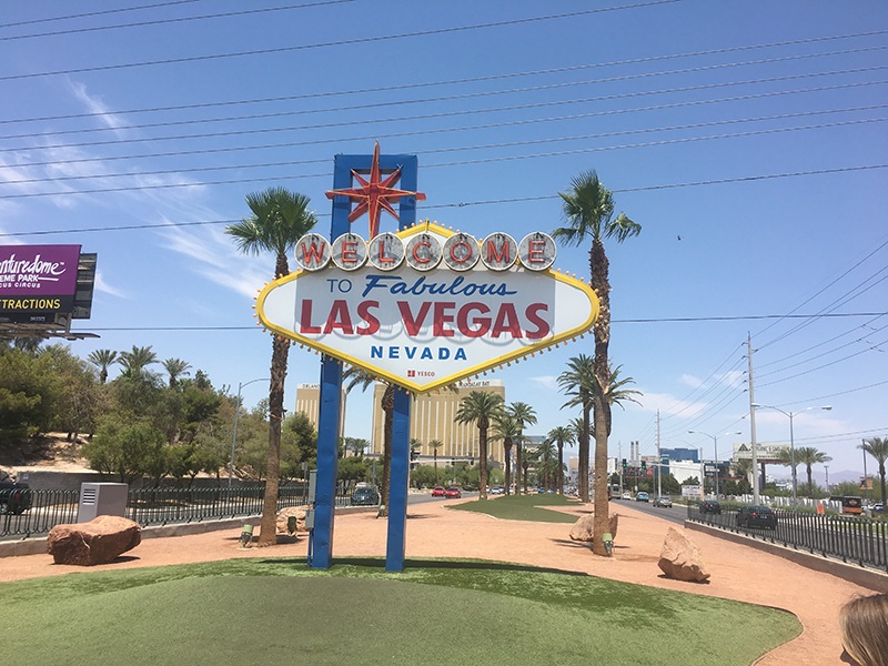 Blechschild Stadt Las Vegas USA