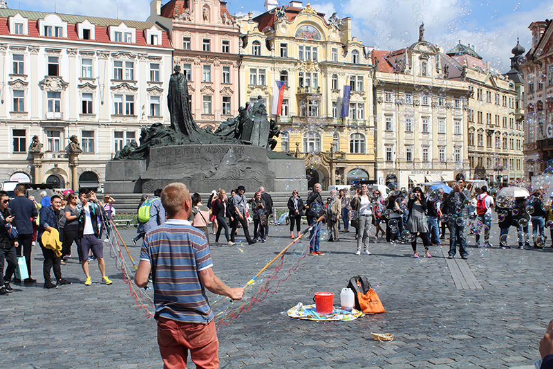 Künstler in der Prager Altstadt