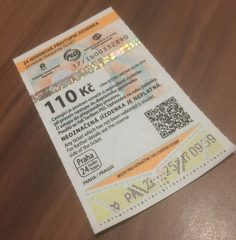 Prag Ticket für Nahrverkehr