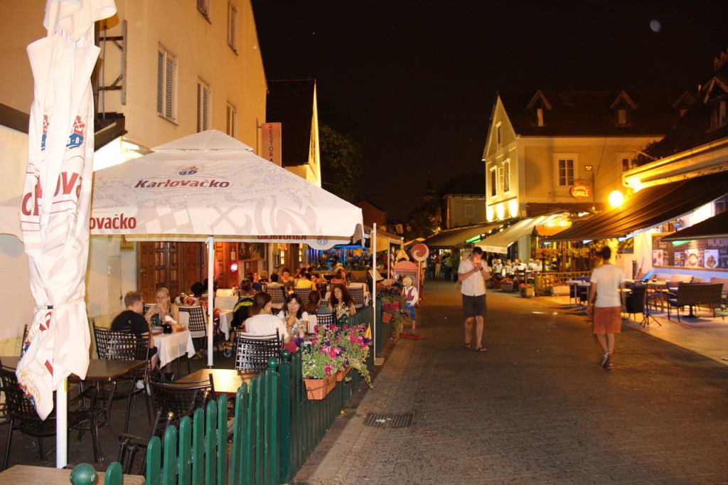 Zagreb Nachtleben - Tkalciceva Straße