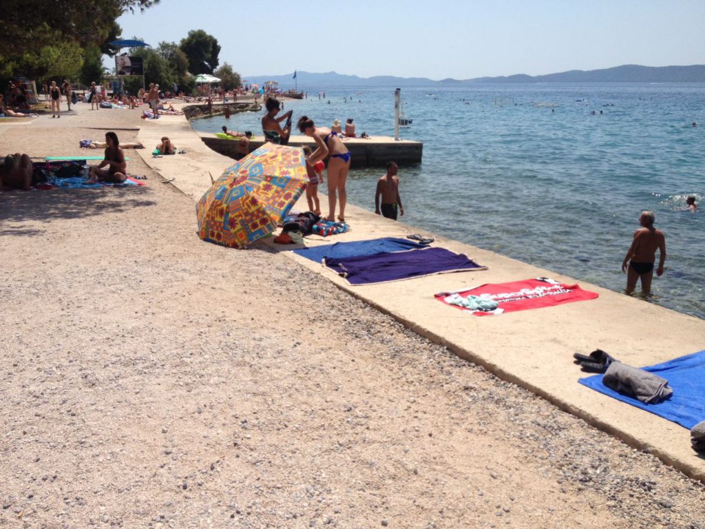 Schöner Strand in Zadar